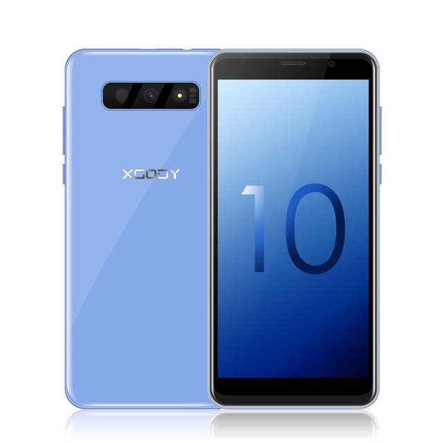 XGODY S10 3G Dual Sim Smartphone Android 8.1 5.5 Pulgadas 18: 9 Teléfono móvil 2GB RAM 16GB ROM MTK6580 Quad Core 5MP 2500mAh Celular