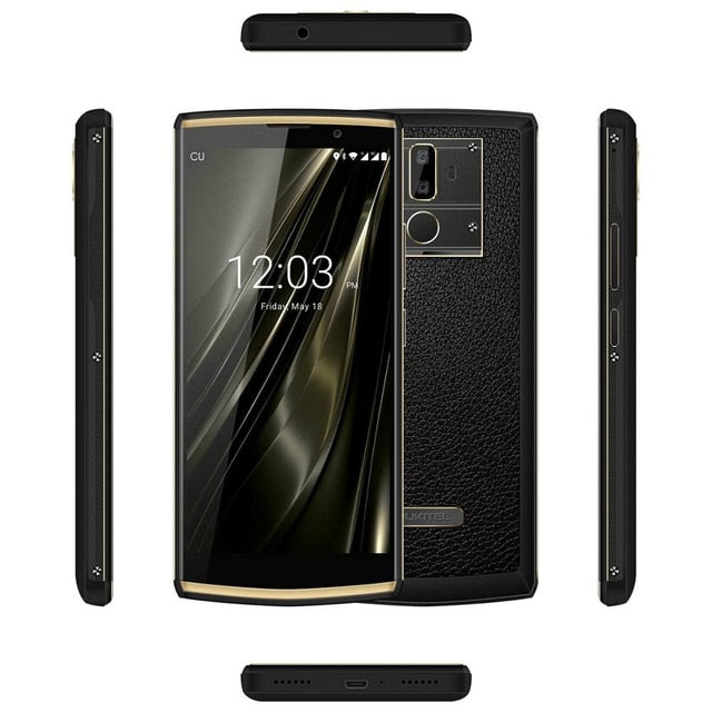Oukitel K7 10000mAh 9V2A Android 8.1 Smartphone 18: 9 6.0 '' FHD + 4GB + 64GB MT6750T Octa Core 13MP Cámara dual trasera 4G Celular