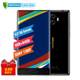 Ulefone MIX 4G Teléfono móvil 5.5 pulgadas HD MTK6750T Octa Core Android 7.0 4GB + 64GB de huellas dactilares 13MP Dual Camera cellphone