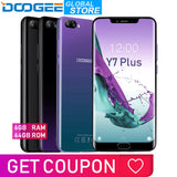 DOOGEE Y7 Plus CellPhone MTK6757 Octa-Core 2.5GHz 6GB RAM 64GB ROM 6.18 pulgadas 1080 * 2246 Pantalla 16.0MP + 13.0MP 5080mAh Android 8.1