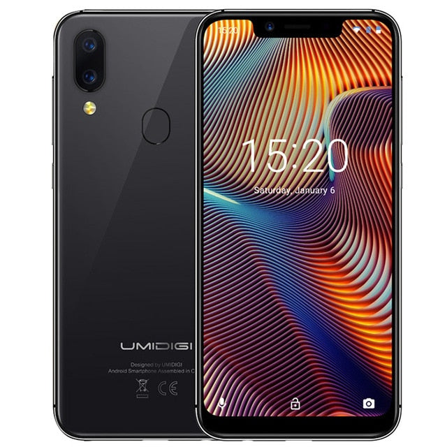 UMIDIGI A3 Pro 4G Smartphone 5.7 pulgadas Android 8.1 MT6739 Quad Core 1.5GHz 3GB RAM 16GB ROM 12.0MP + 5.0MP 3300mAh Celular móvil