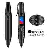 SERVO K07 Pen mini Celular 0.96 "Tiny Screen GSM Dual SIM Cámara Linterna Bluetooth Dialer Teléfonos móviles con pluma de grabación