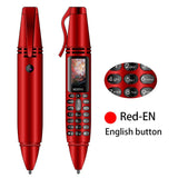SERVO K07 Pen mini Celular 0.96 "Tiny Screen GSM Dual SIM Cámara Linterna Bluetooth Dialer Teléfonos móviles con pluma de grabación